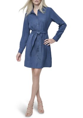 DKNY Women's Denim Shirtdress, 10