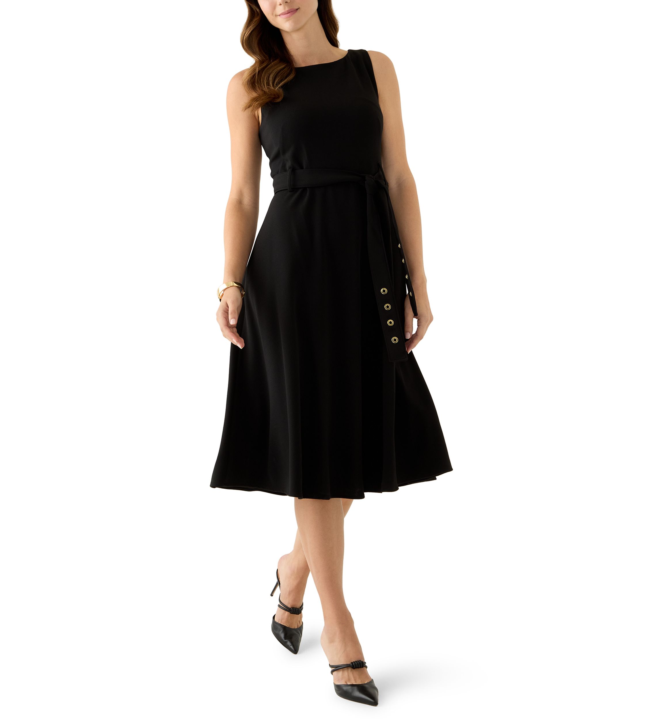 bodycon midi dress with puff sleeves Black Puff Sleeve Front Belted Bodycon Midi Dress – Melz Fashion