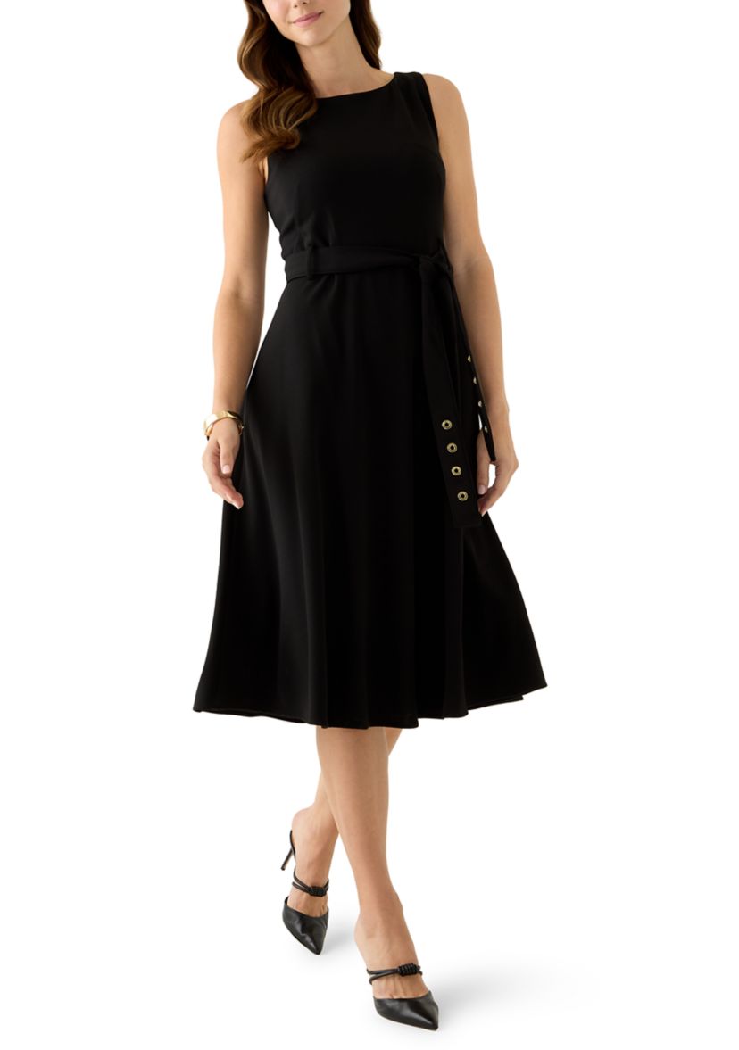 DKNY Women's Sleeveless Boat Neck Scuba Midi Dress | Belk