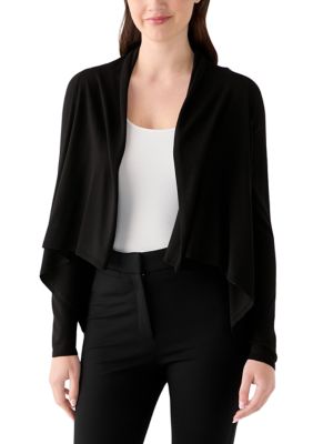 DKNY Women's Long Sleeve Solid Topper
