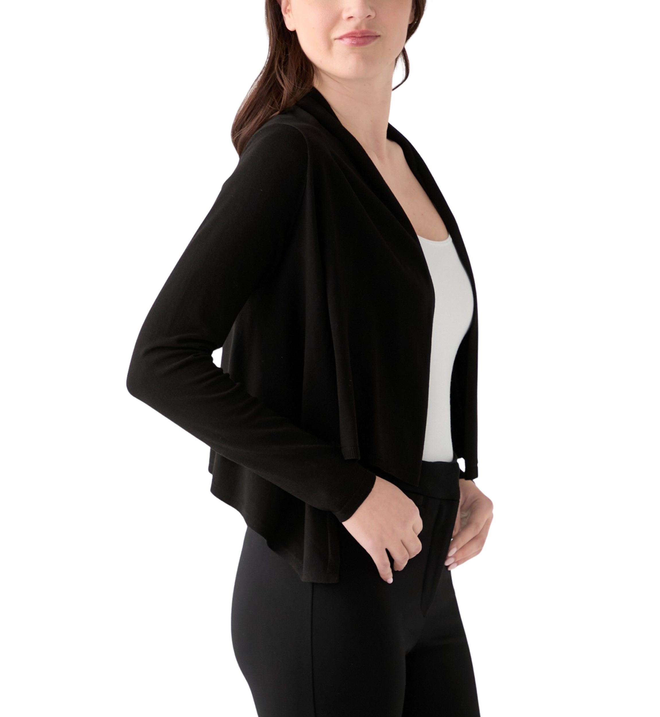 Womens Long Sleeve Solid Topper