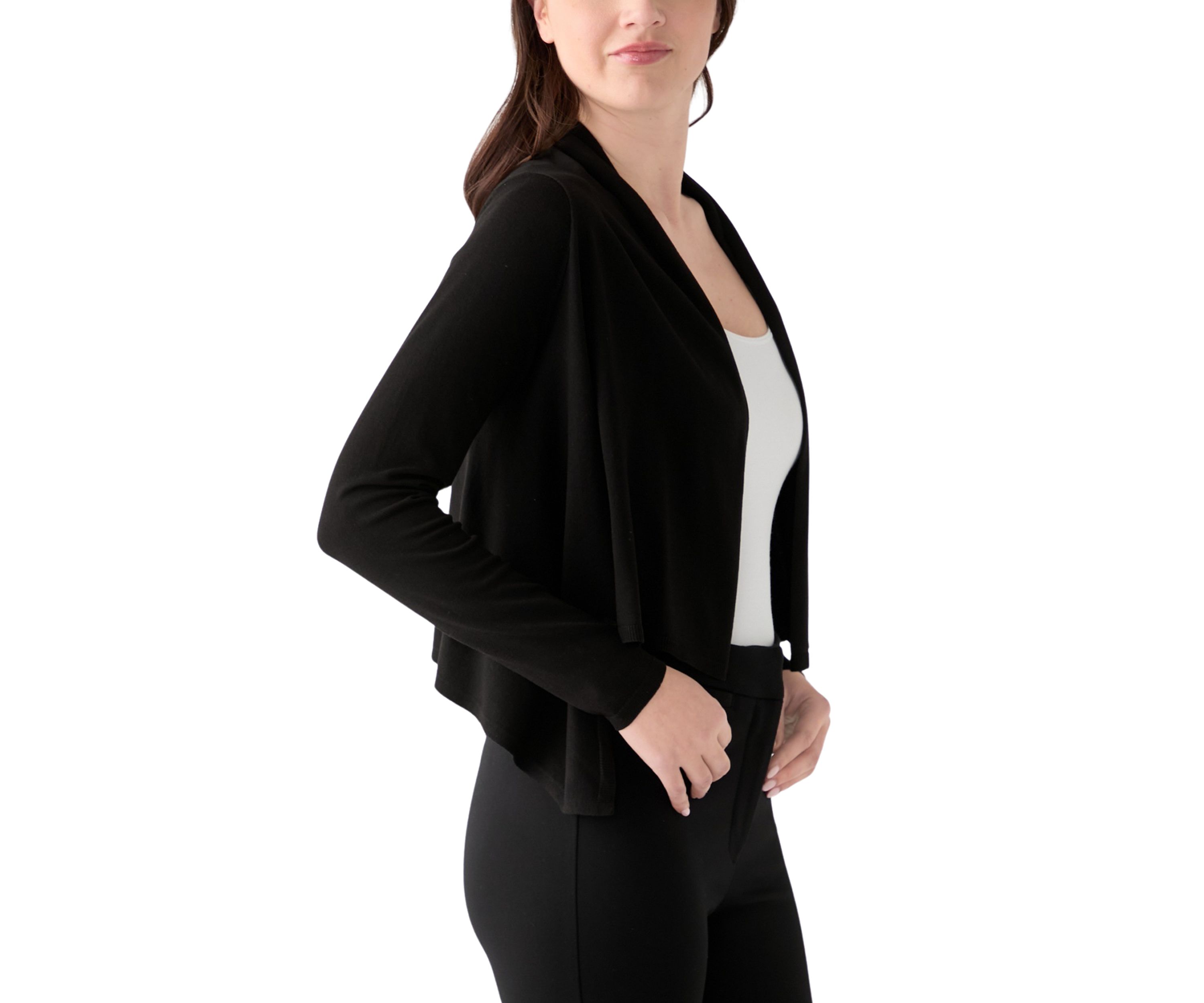 Womens Long Sleeve Solid Topper