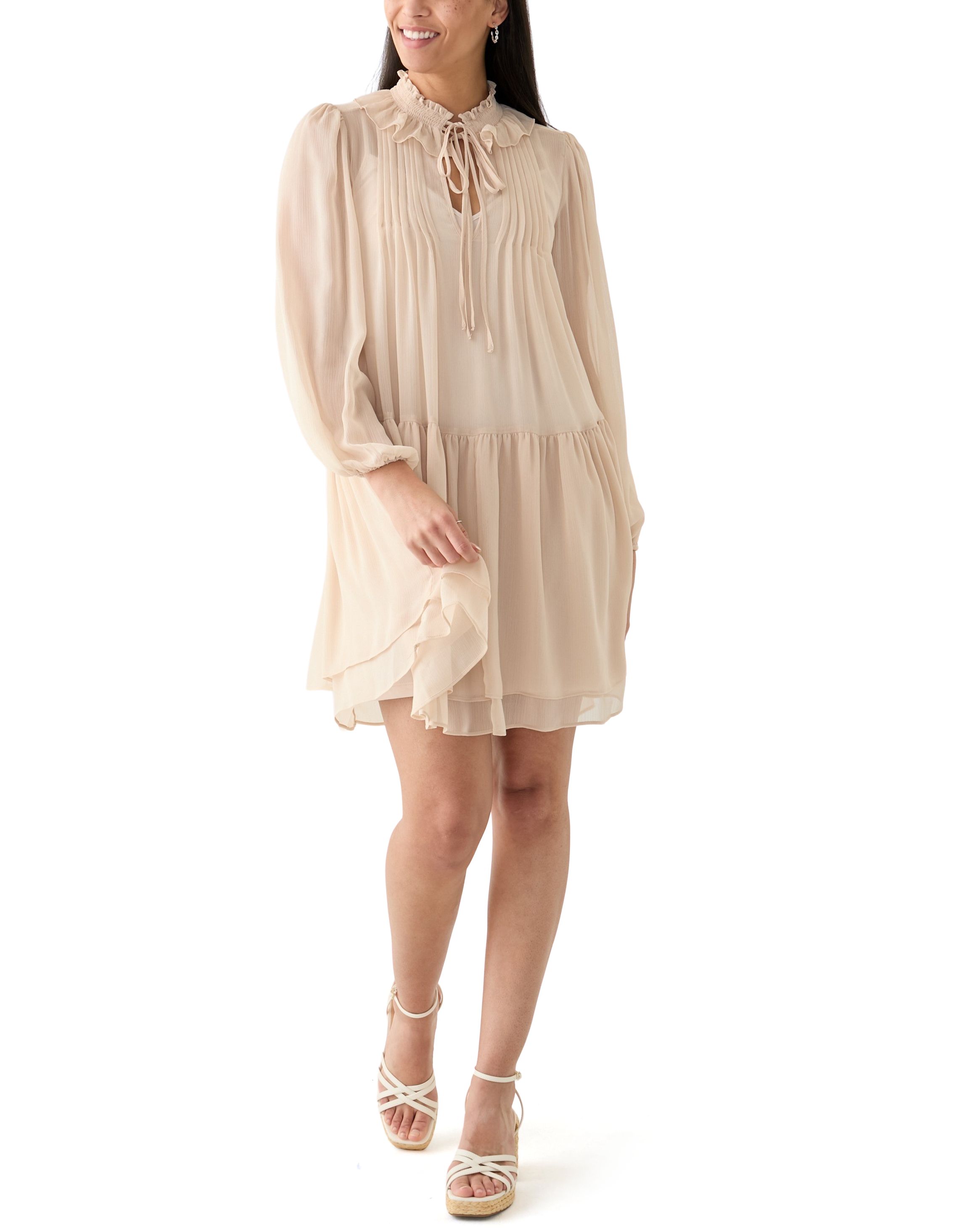 Womens Chiffon A-Line Dress