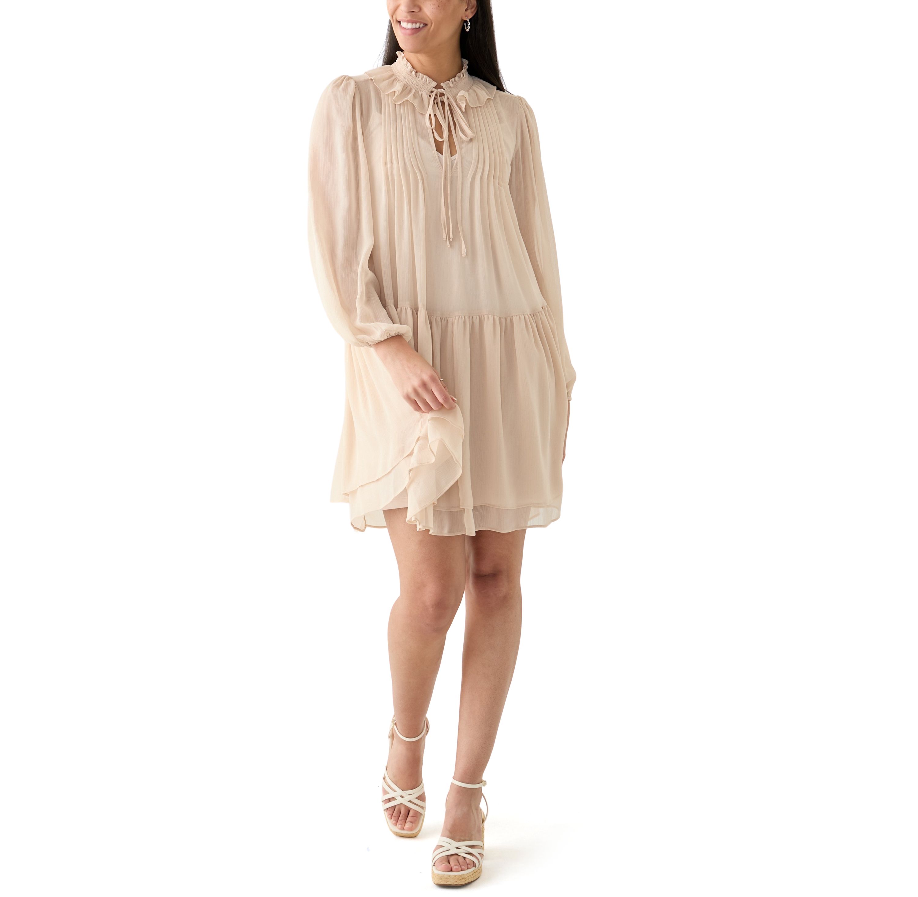 Womens Chiffon A-Line Dress