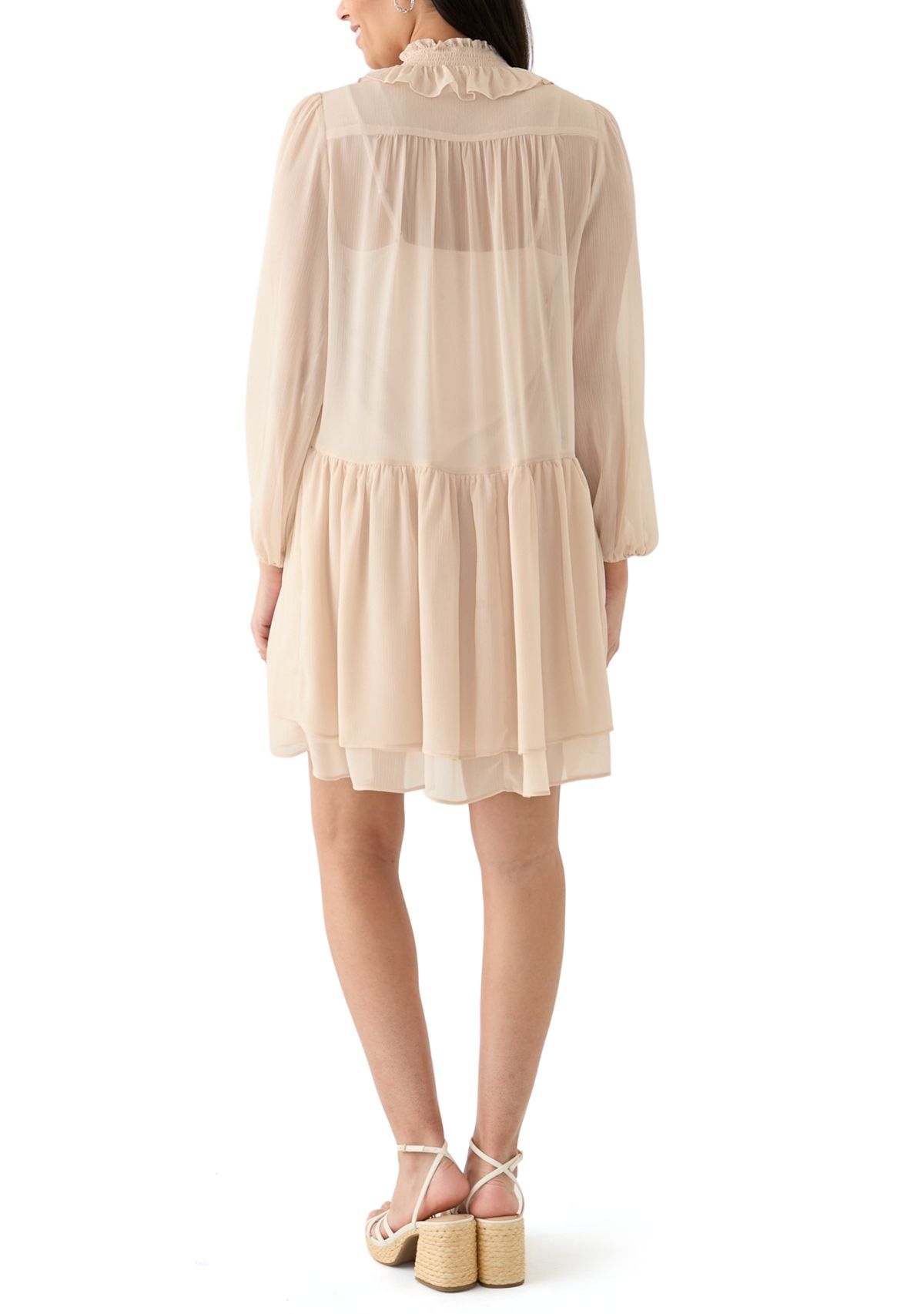Womens Chiffon A-Line Dress