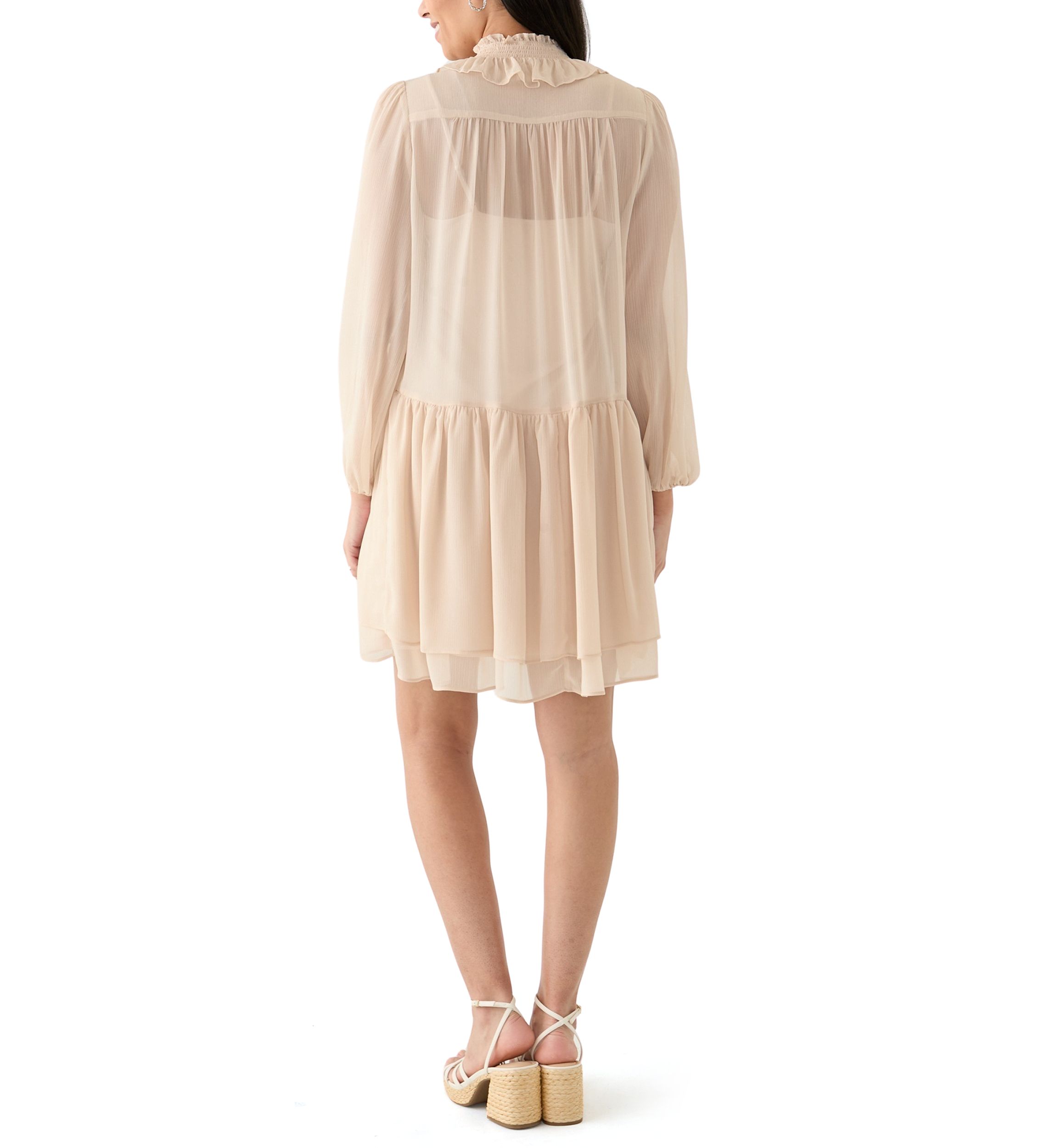 Womens Chiffon A-Line Dress