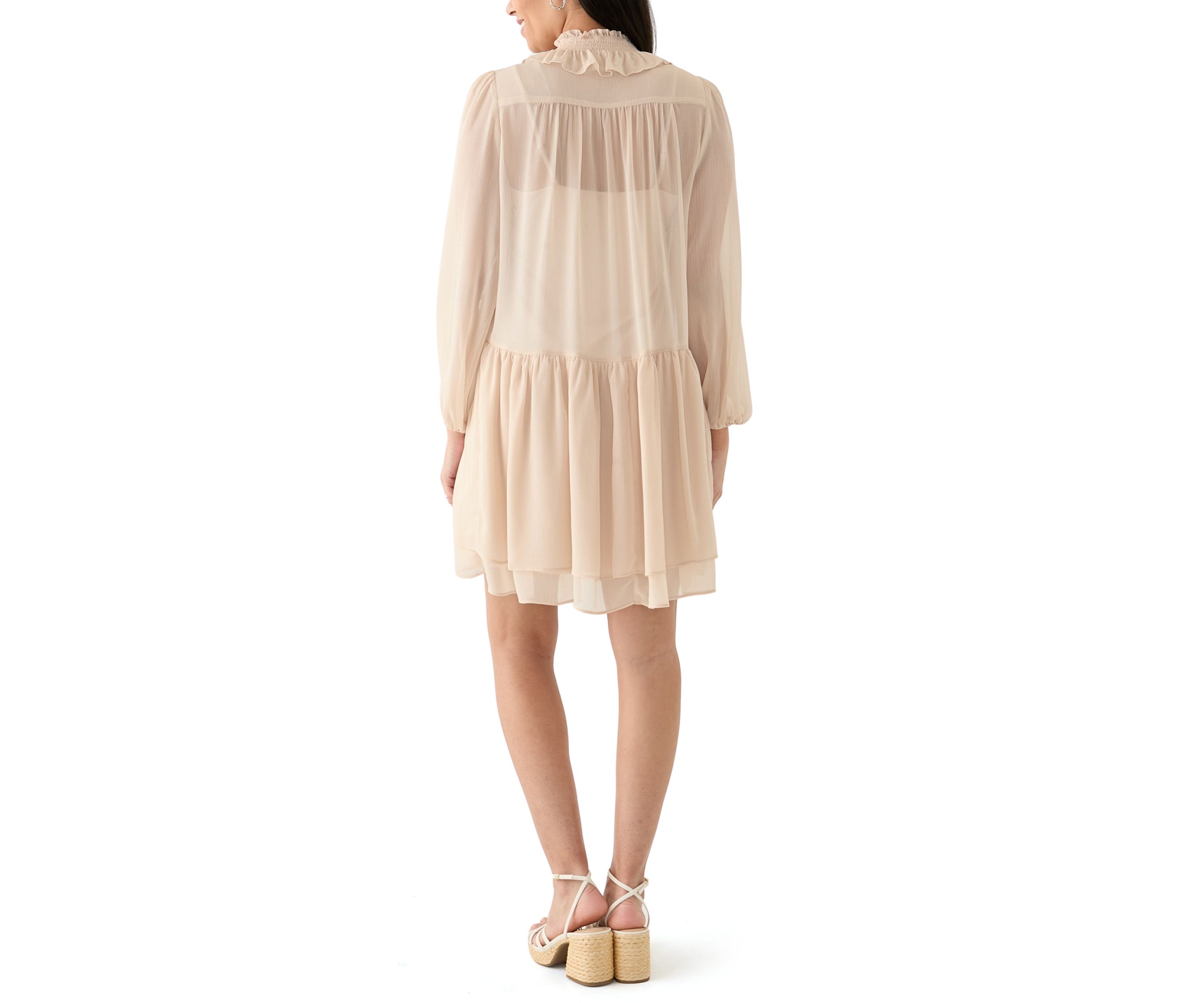 Womens Chiffon A-Line Dress