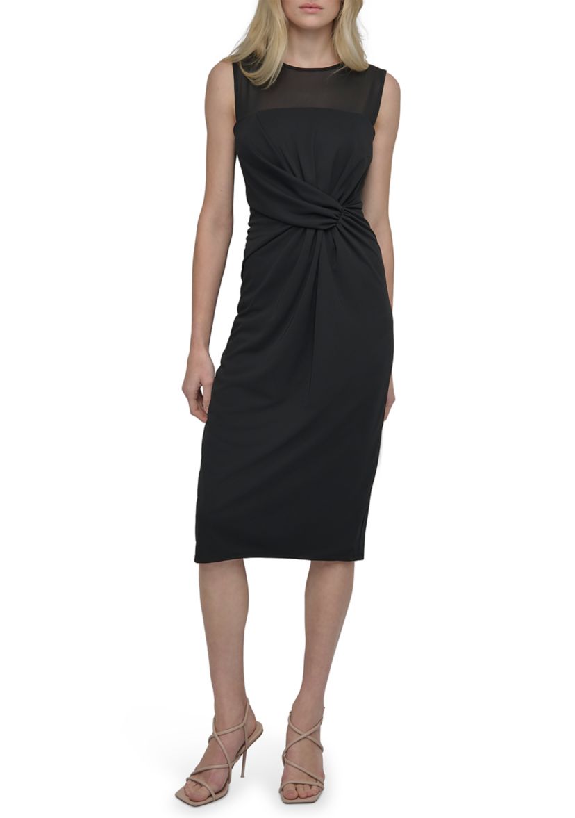 Womens Sleeveless Sheath Dress