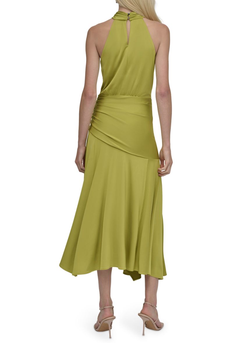 green emerald velvet dress Hollow Slim-Fit Dress Slim dress with hollow waist