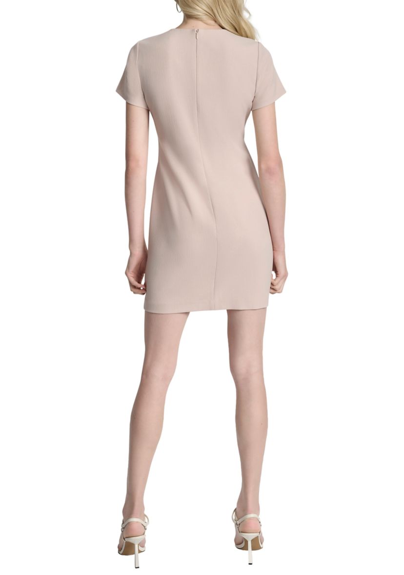 Womens Short Sleeve Sheath Dress