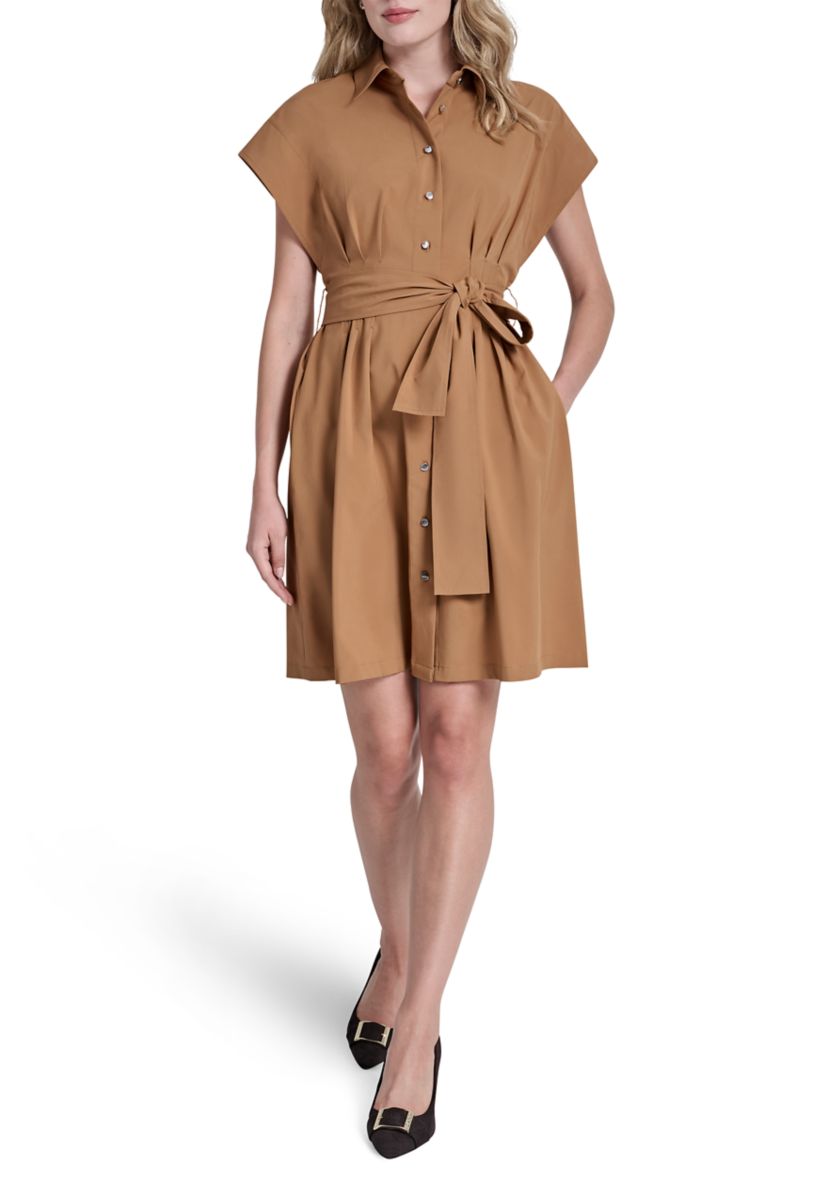 dkny shirt dress Fit & Flare Midi Shirt Dress | Fit and Flare