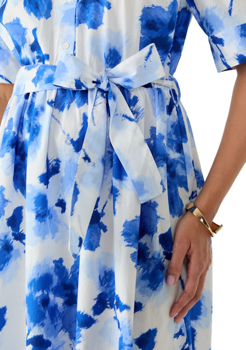 dkny blue floral dress Ethereal Long Dress main image 0