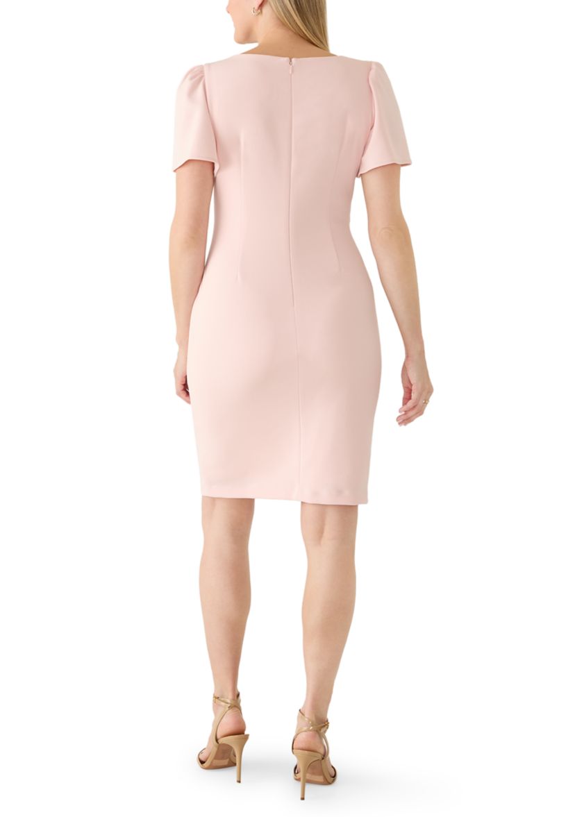 DKNY Women's Sheath Mini Dress, Pink, 6