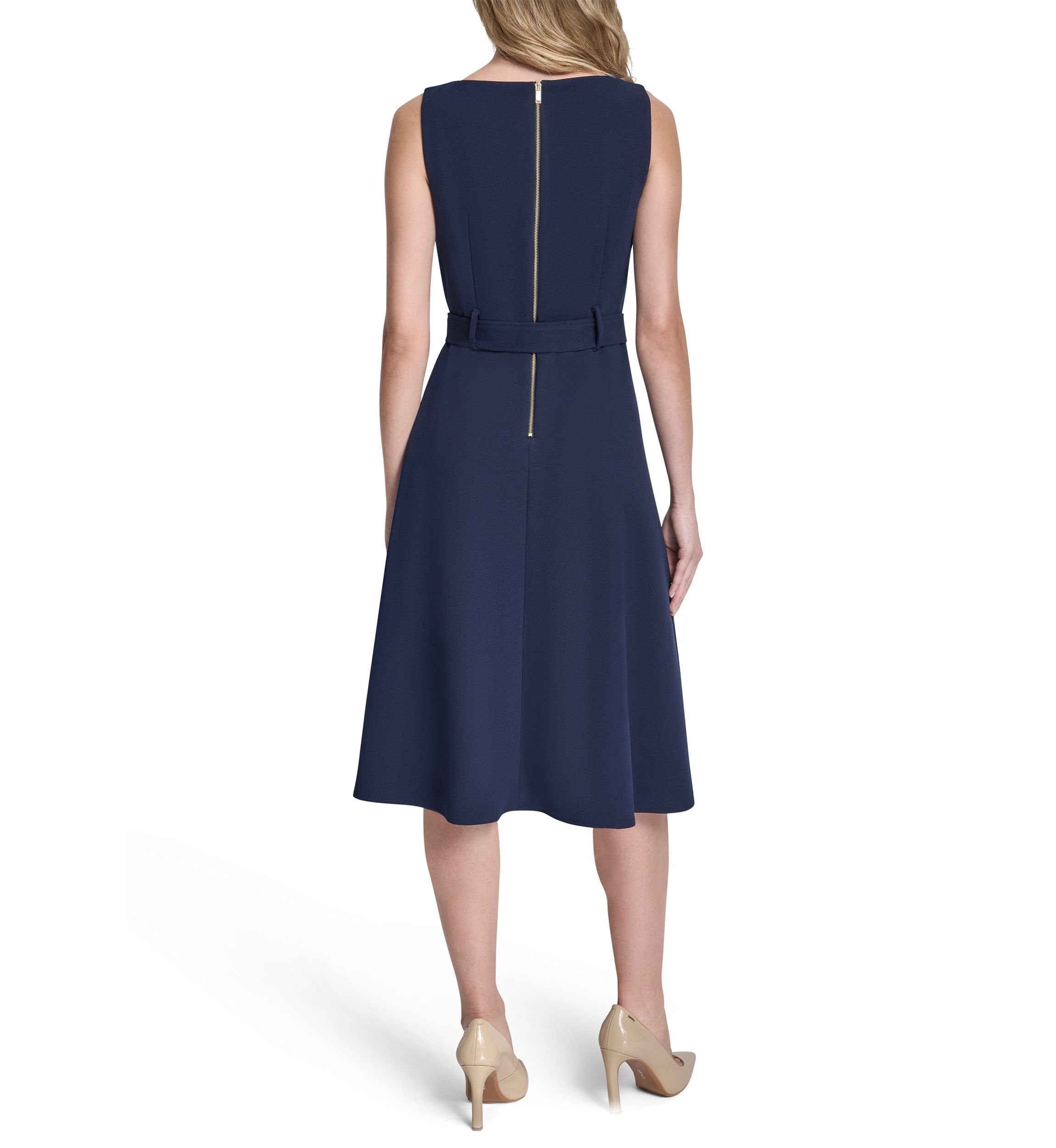 dress white with blue flowers Jocelyn Short Velvet Dress-Midnight Ocean main image 0