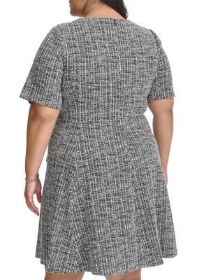 Plus Knit A-Line Dress