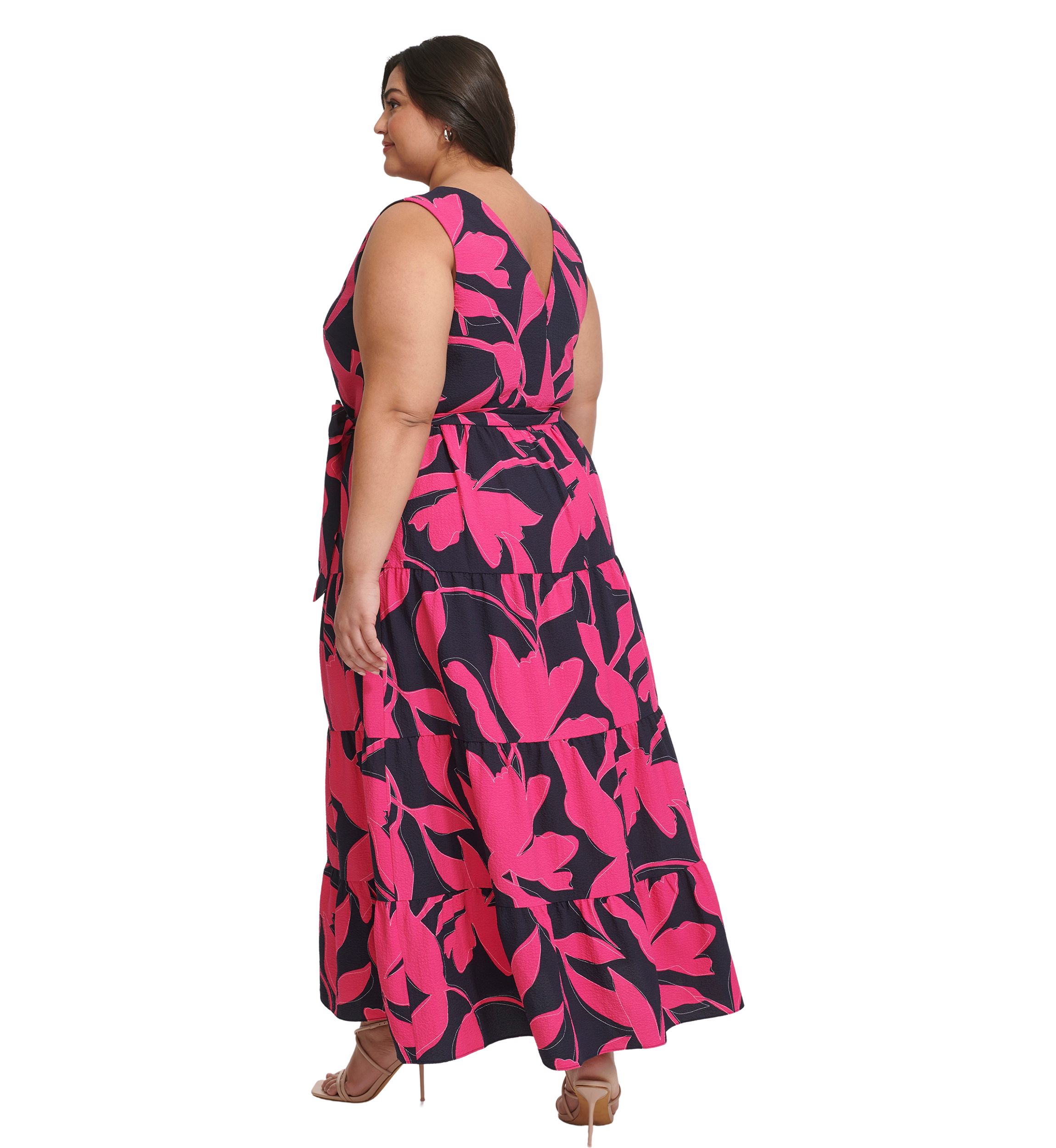 chiffon a line maxi dress BABARONI Chiffon Dusty Rose Bridesmaid Dresses Square Floor-length Straps  Ruched Bow Ruffle A-line