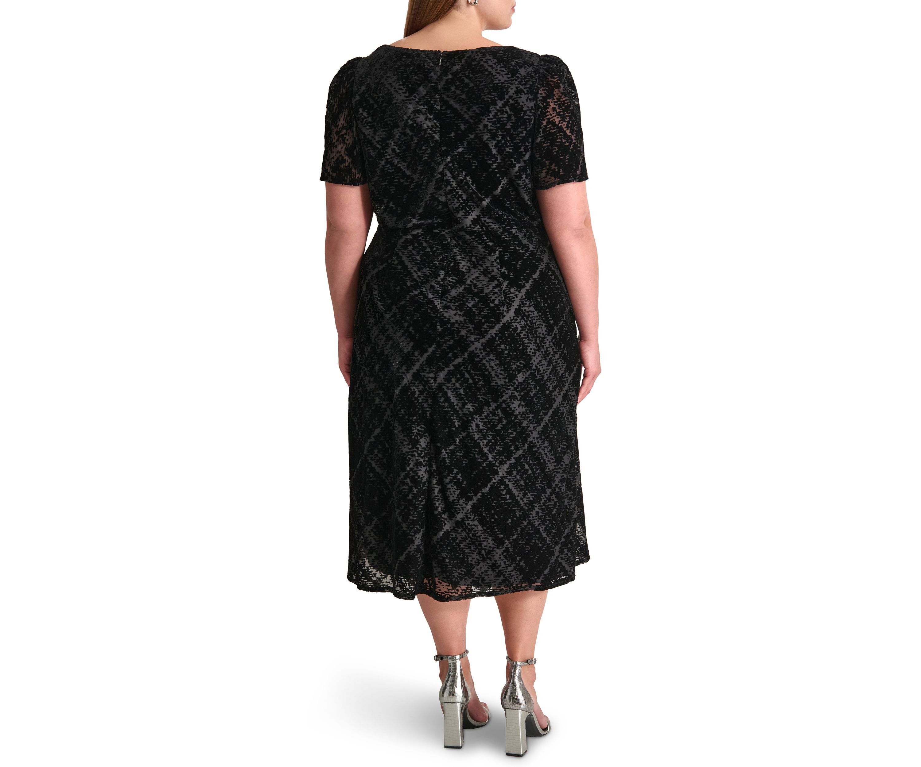 Plus SIze V-Neck Sheath Dress