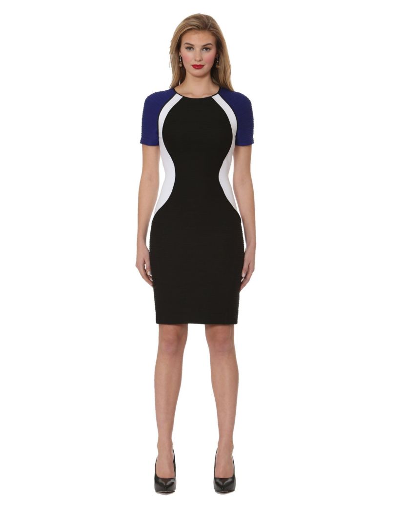 Colorblocking Ottoman Dress