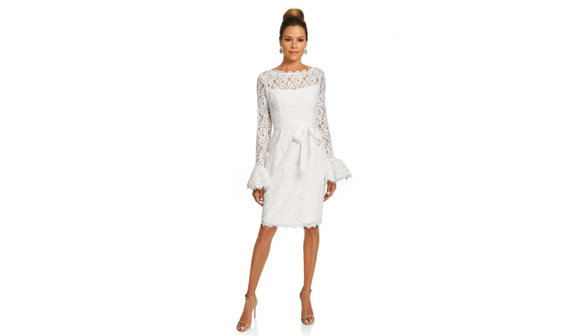 Lace Dress with Bell Cuffs