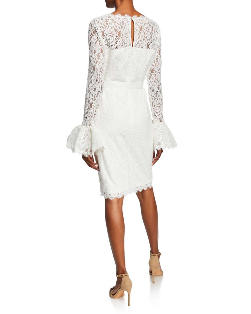 Lace Dress with Bell Cuffs