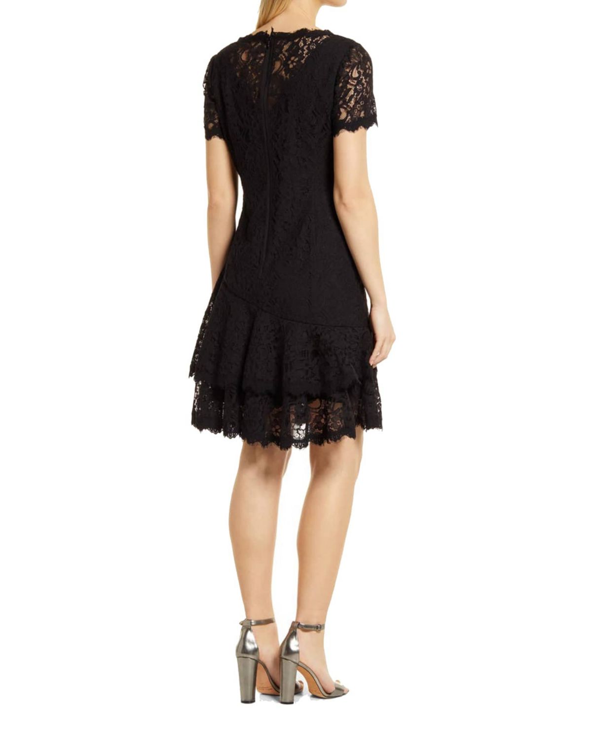 Two Tiered Ruffle Lace Dress