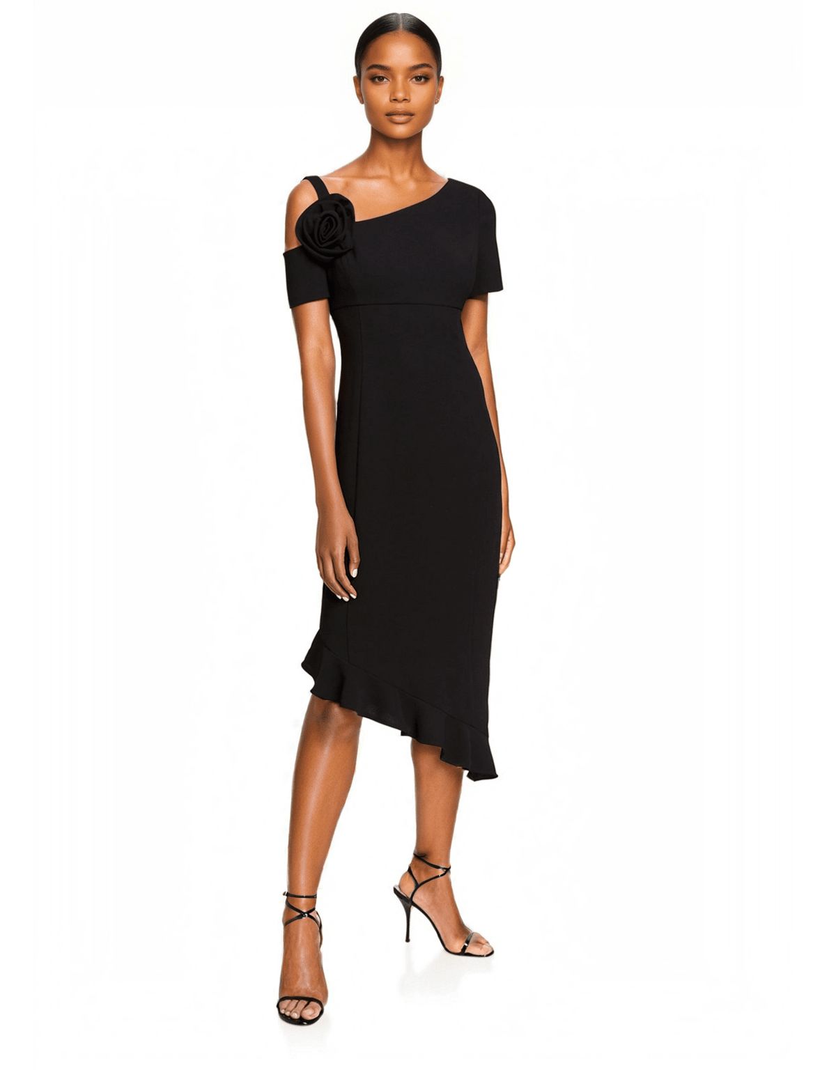 Floral Asymmetric Dress