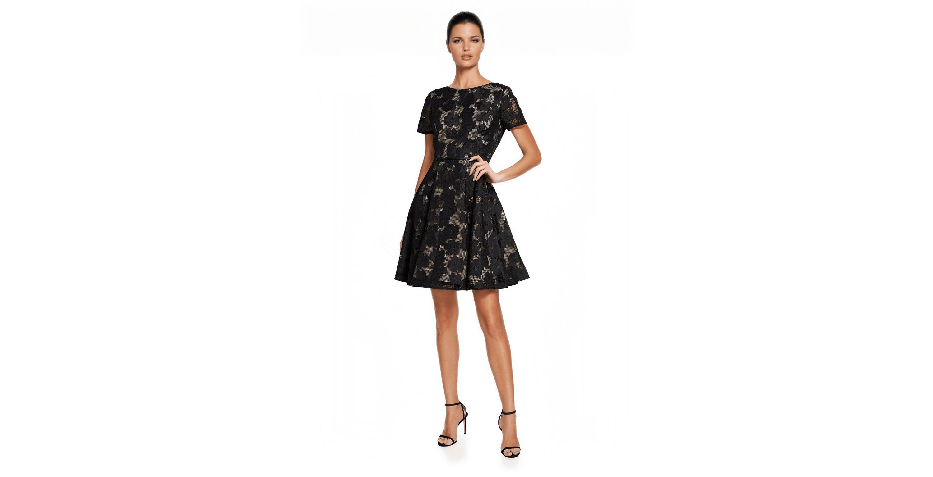 Novelty Woven Fit and Flare Dress