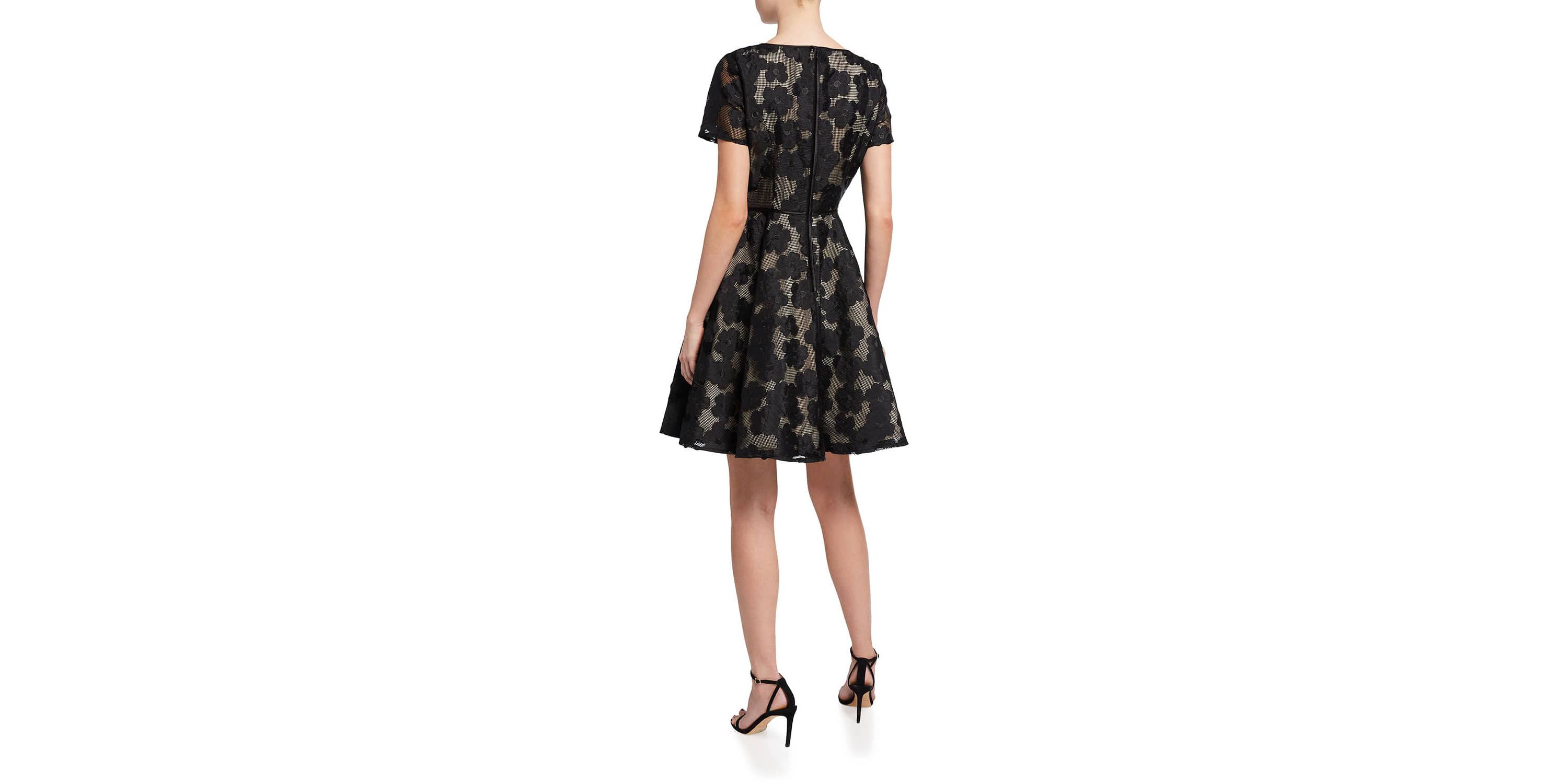 Novelty Woven Fit and Flare Dress