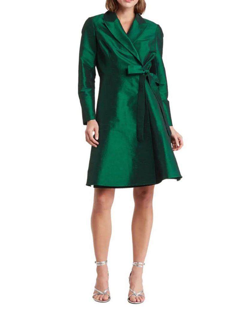 Dupioni Wrap Dress