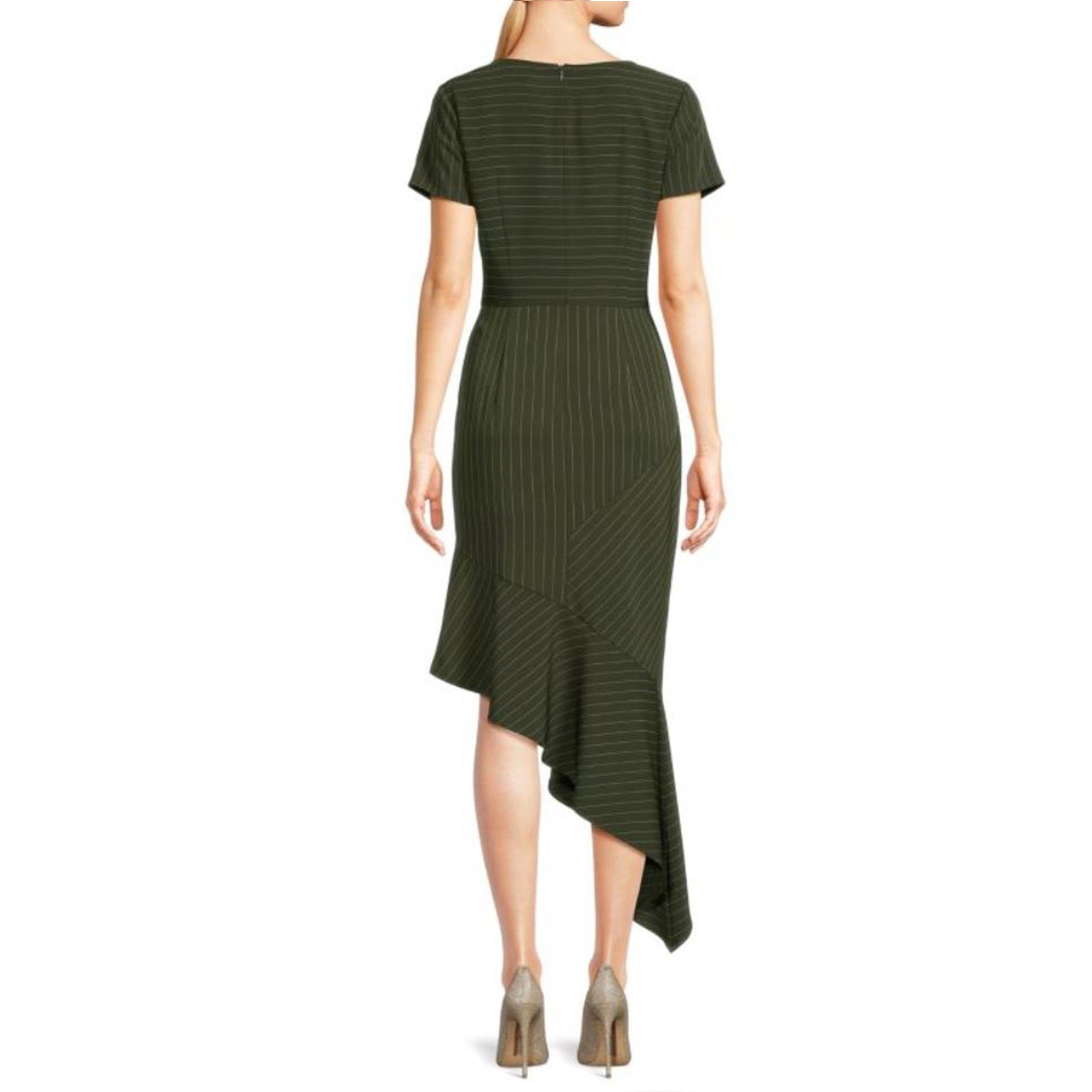 Asymmetrical Striped Dress