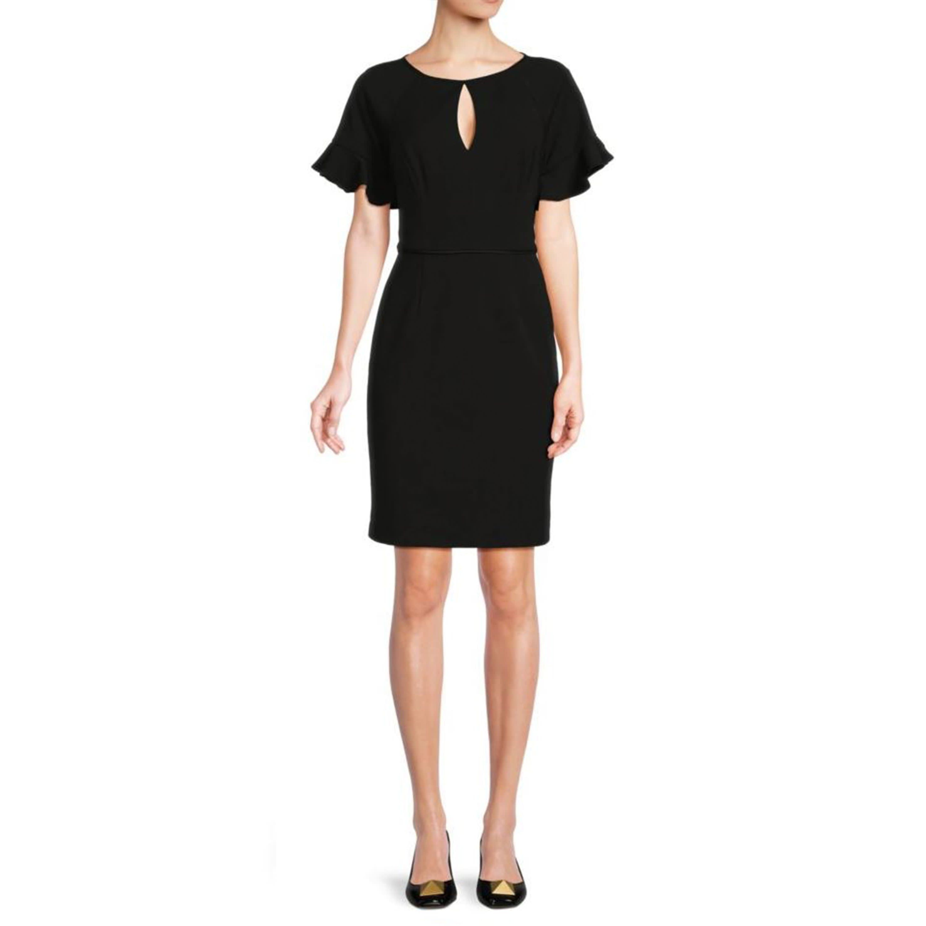 Flutter Sleeve Sheath Dress