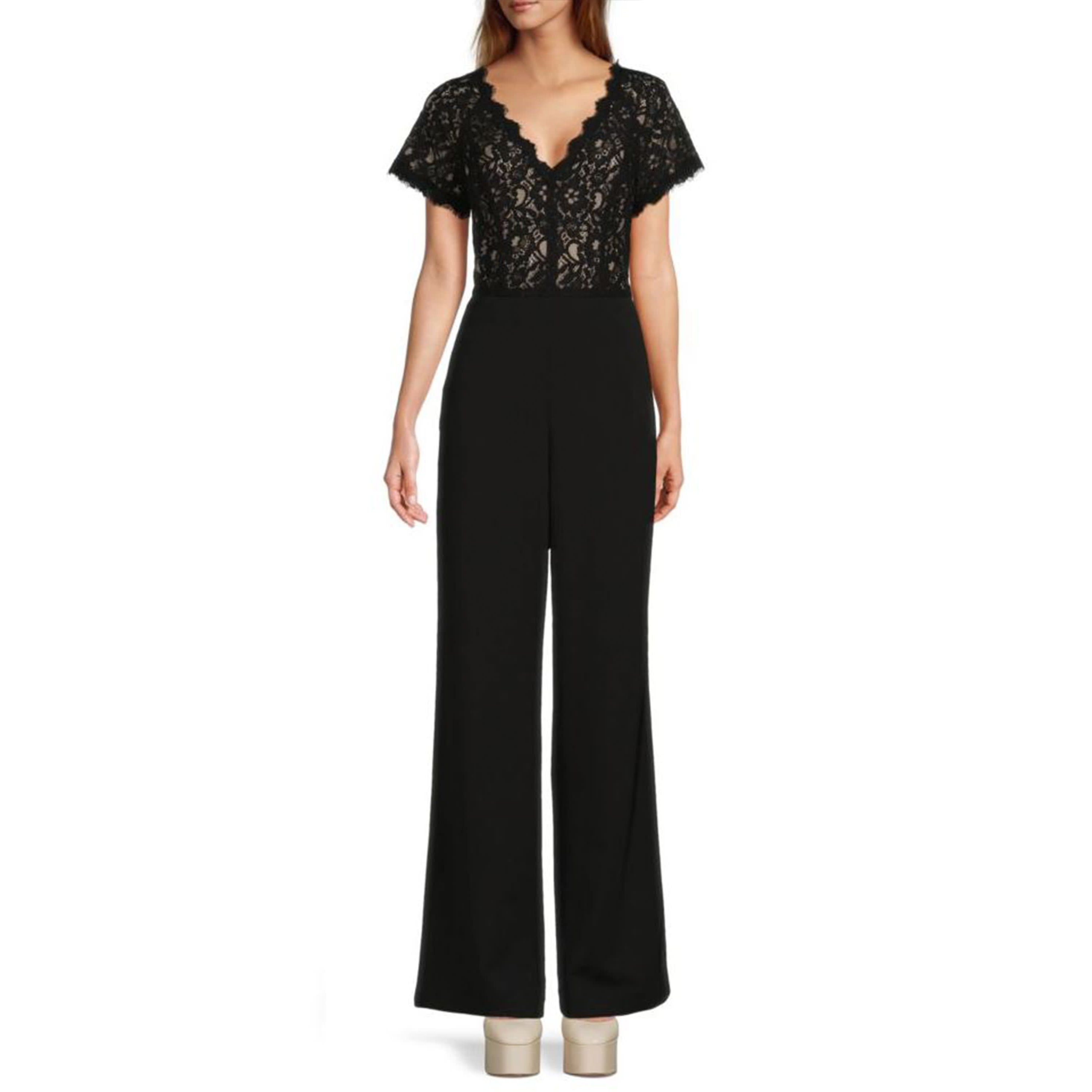 Lace V-Neck Jumpsuit