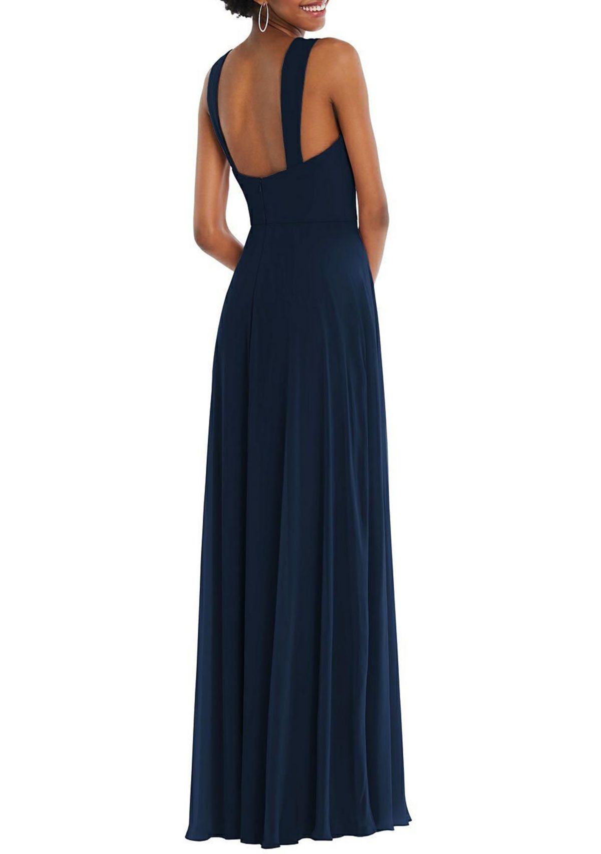 Contoured Wide Strap Sweetheart Maxi Dress