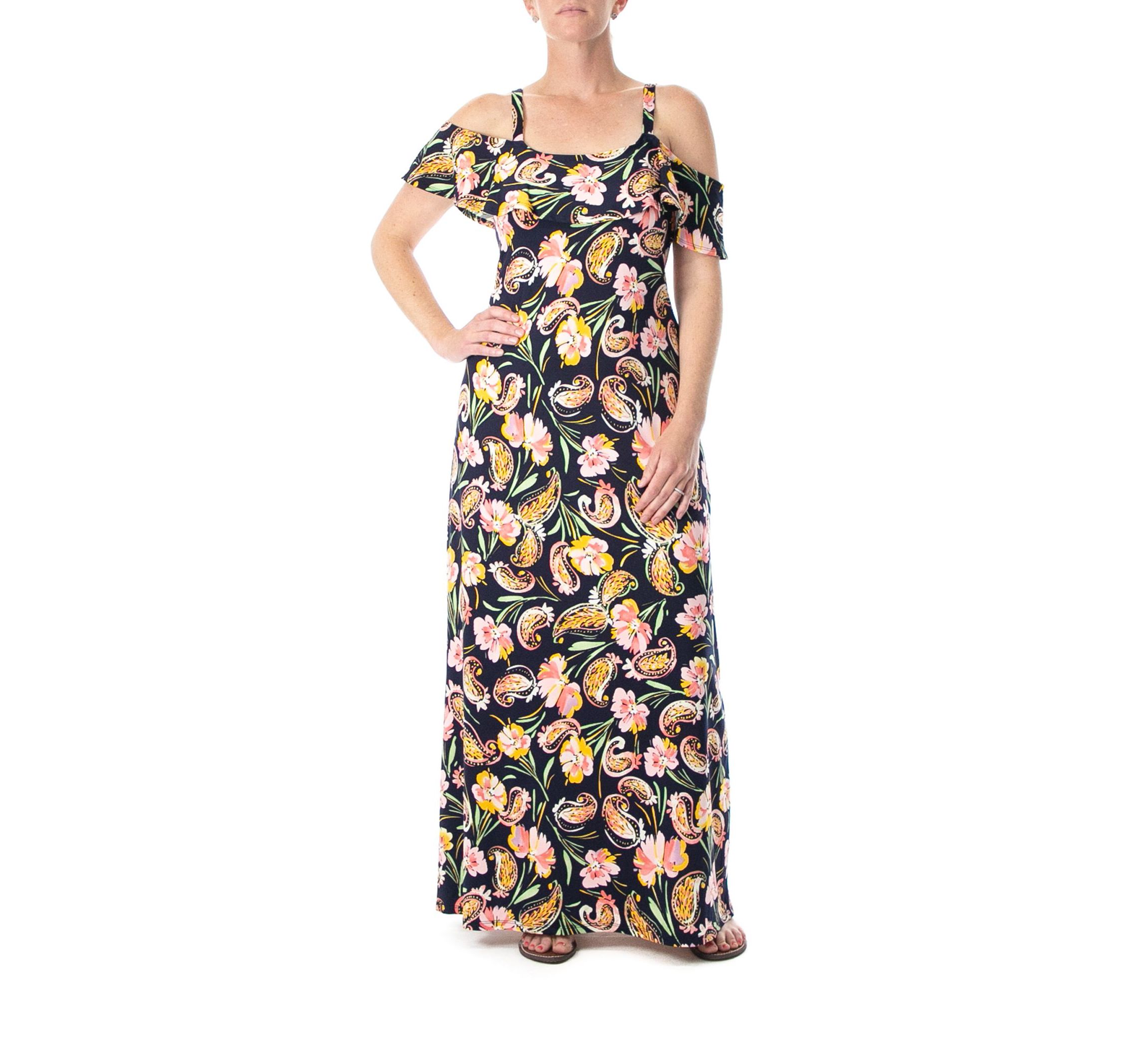 Cold Shoulder Flip Flop Maxi