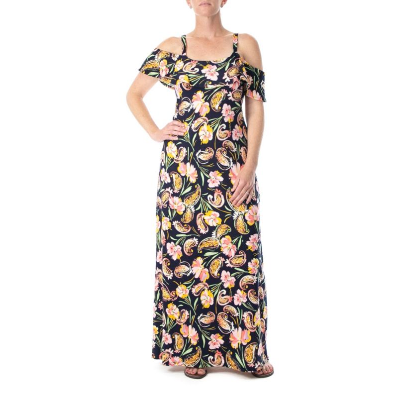 Cold Shoulder Flip Flop Maxi