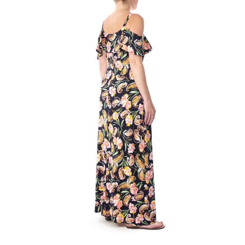 Cold Shoulder Flip Flop Maxi