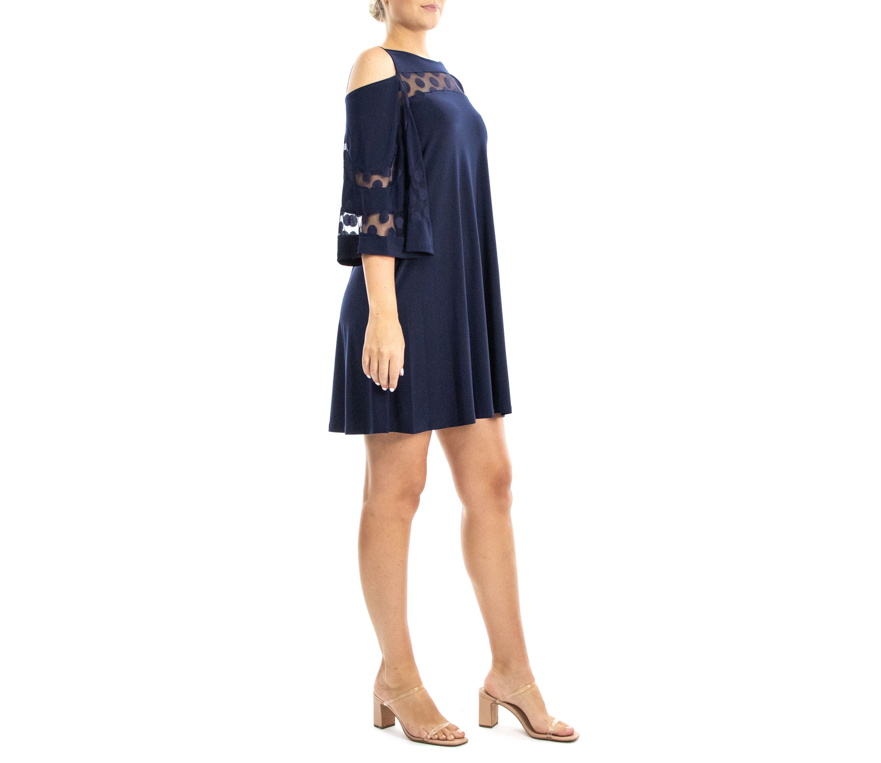 Illusion Cold Shoulder Dress