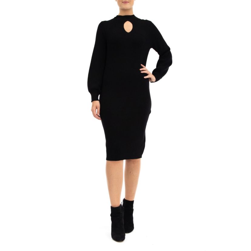 Keyhole Sweater Dress