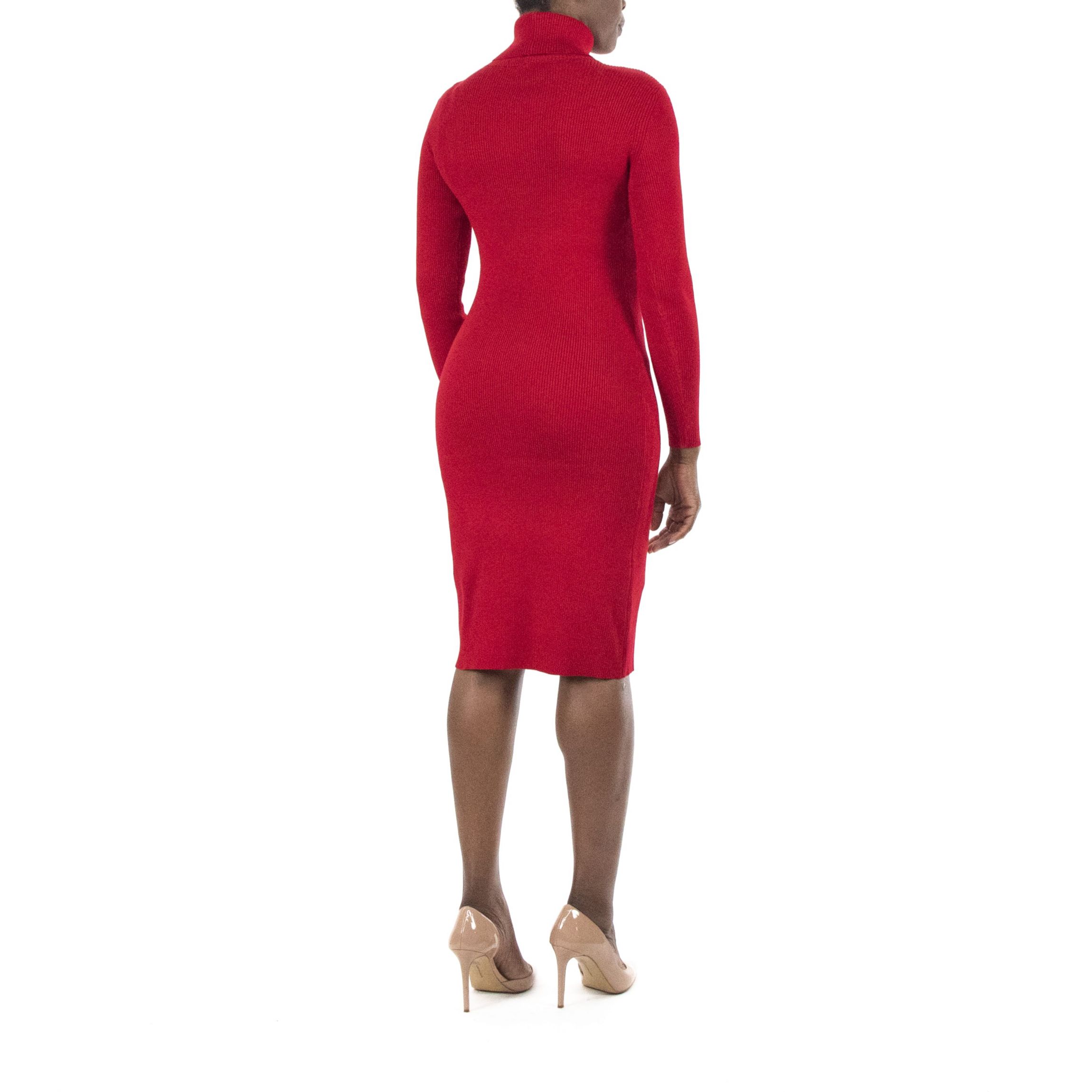 Ribbed Midi Sweater Dress