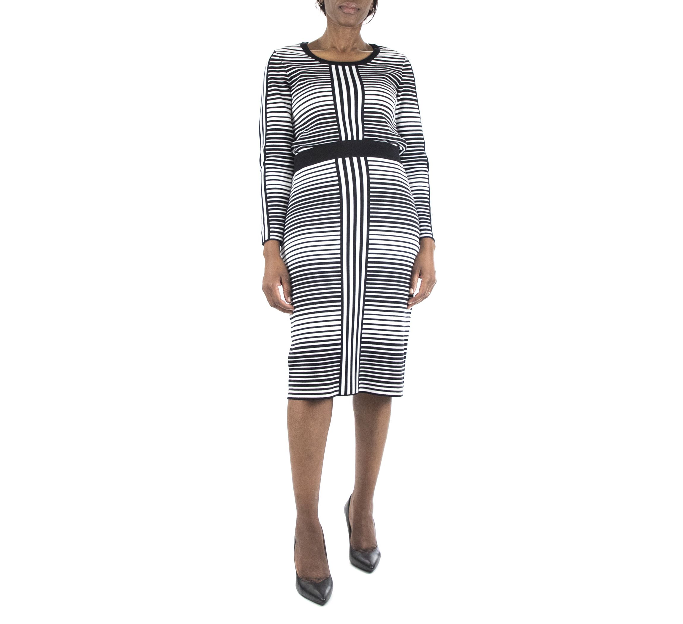 Stripe Jacquard Skirt Set