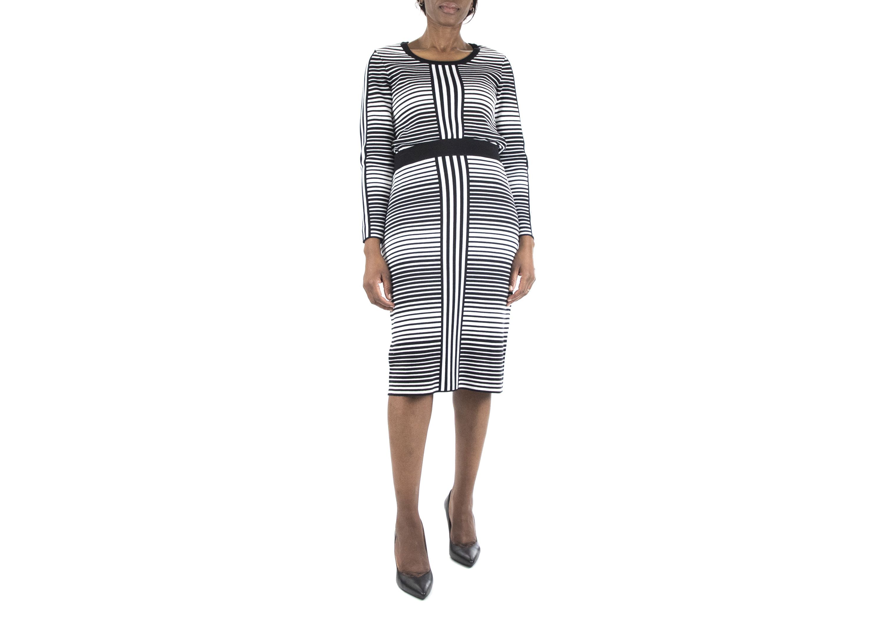 Stripe Jacquard Skirt Set