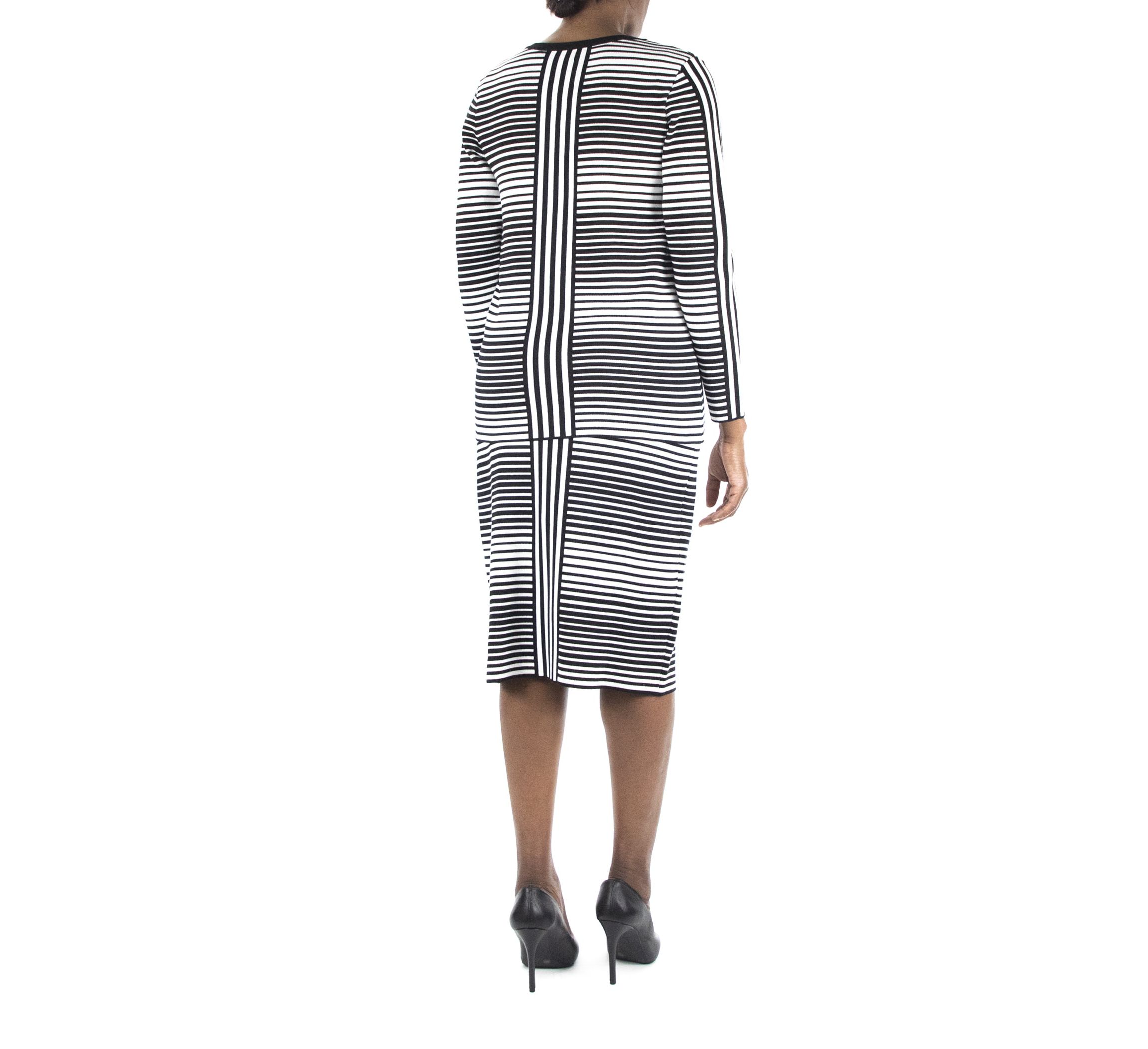 Stripe Jacquard Skirt Set