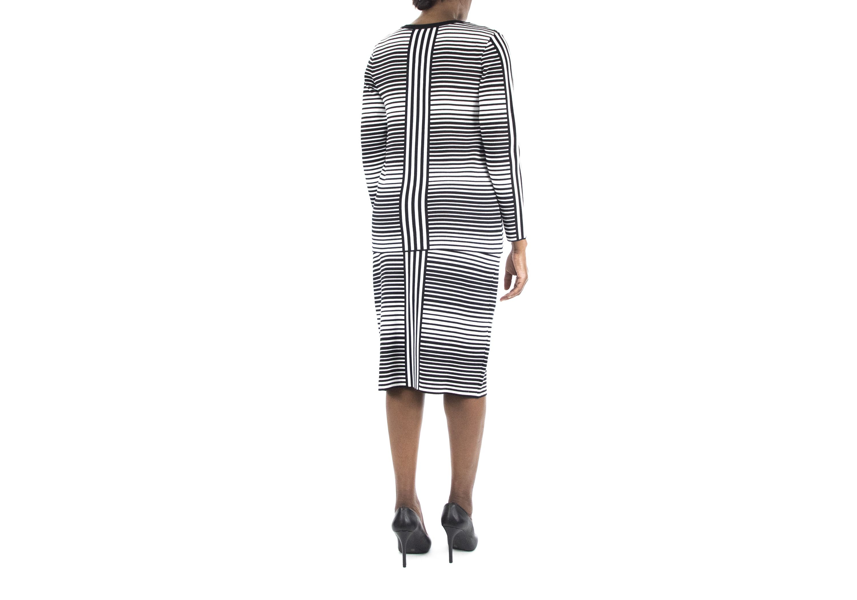 Stripe Jacquard Skirt Set