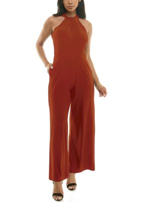 Nina Leonard Women's Twistneck Jumpsuit, XL