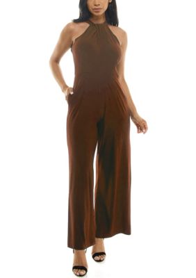 Nina Leonard Women's Twistneck Jumpsuit, XL