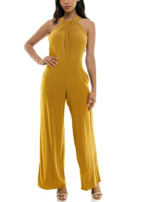 Nina Leonard Women's Twistneck Jumpsuit, XL