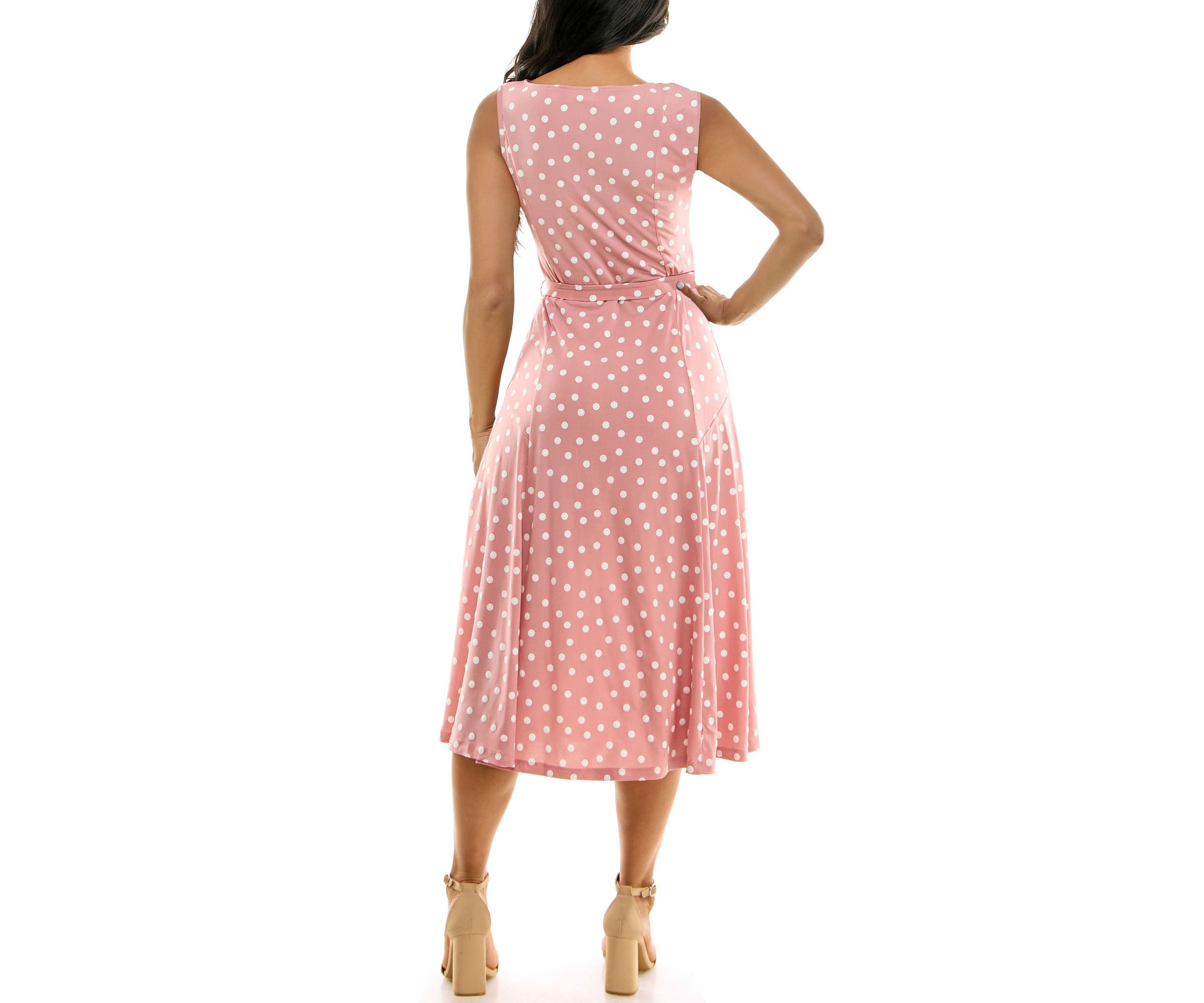 Printed Sylvia Midi Dress With Self Sash
