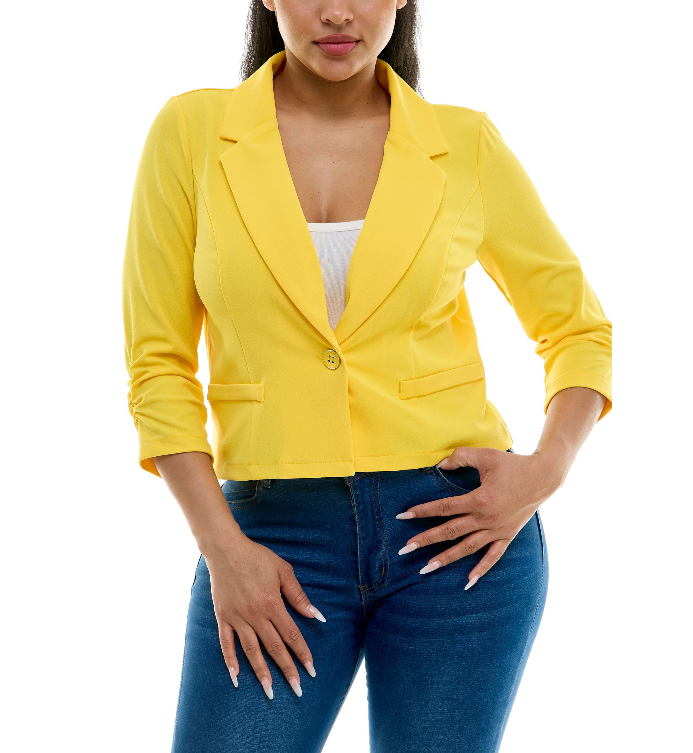 3/4 Sleeve Crop Blazer