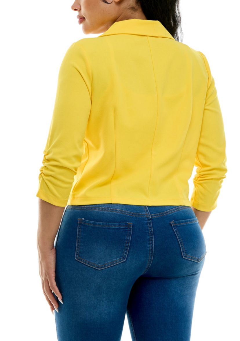 3/4 Sleeve Crop Blazer