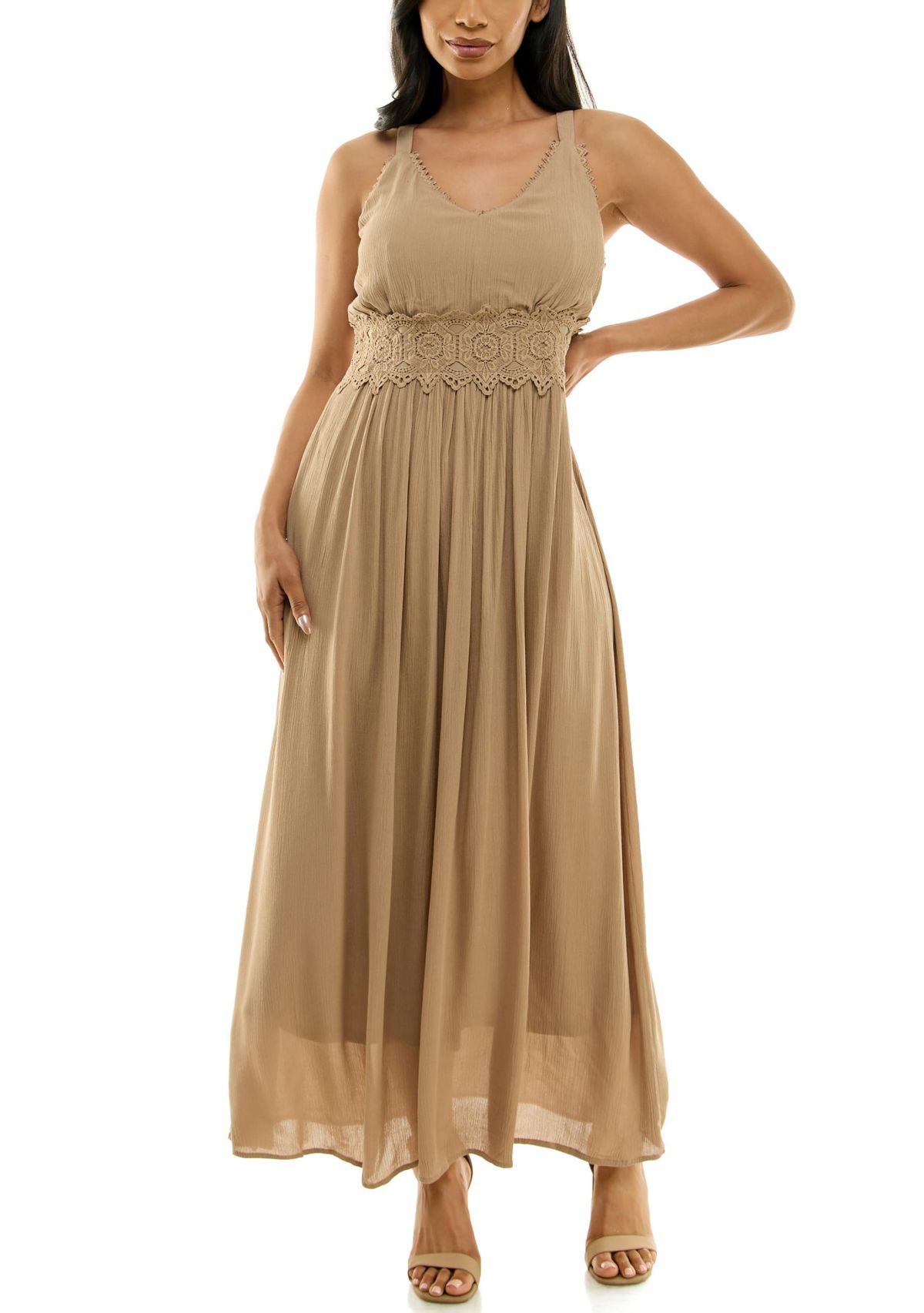 Maxi Dress With Crochet Waist